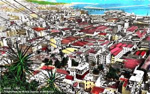 Alger - Telepherique au-dessus du Quartier du Marabout - 1960